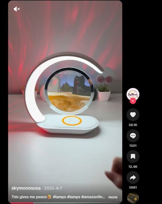 Quicksand Gravity Lamp TikTok