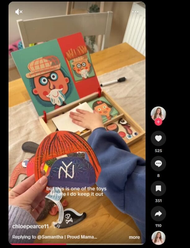 Magnetic Puzzle TikTok ad