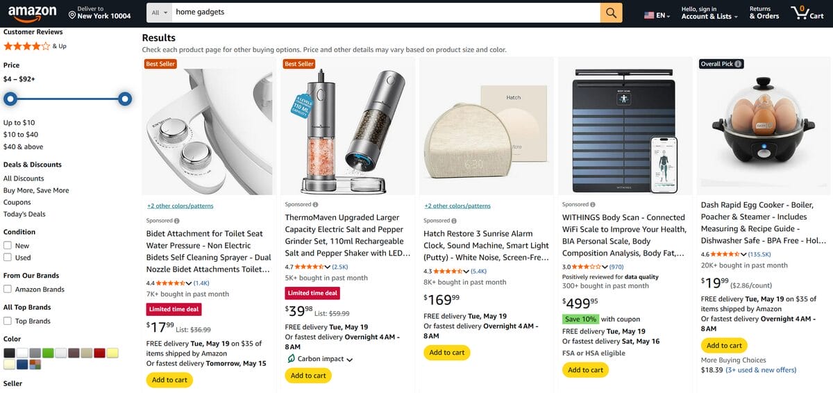 home gadgets for tiktok shop