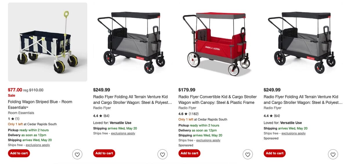 Foldable Beach Wagons, one of the best summer dropshipping products to sell in 2026
