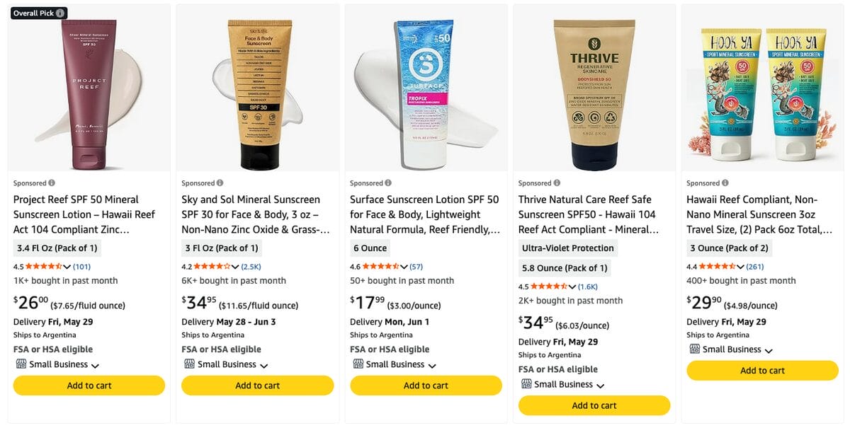 Reef-Safe Sunscreen, one of the best summer dropshipping products to sell in 2026