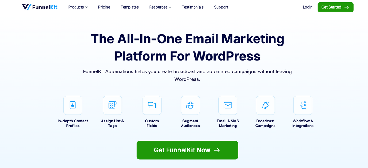 Funnel Kit Automations, one of the best tools for WooCommerce marketing workflows