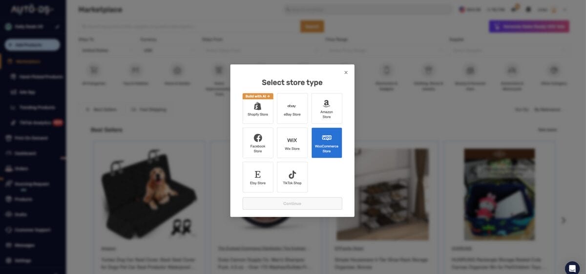 Connect AutoDS to WooCommerce