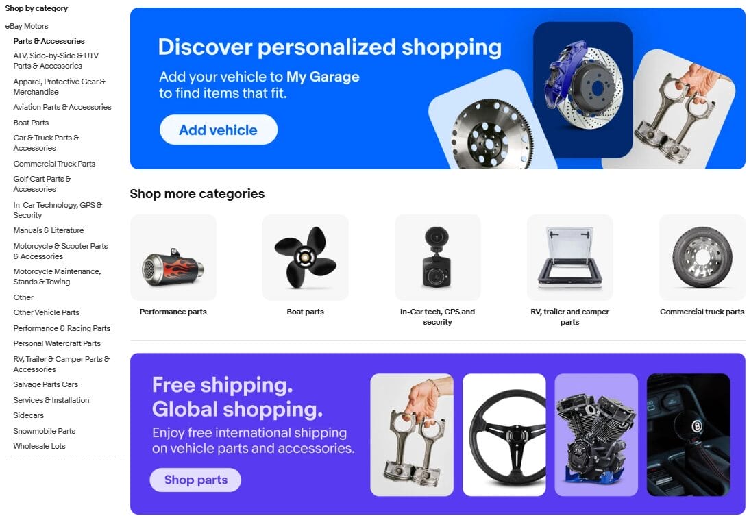 Car accessories store business idea eBay dropshipping