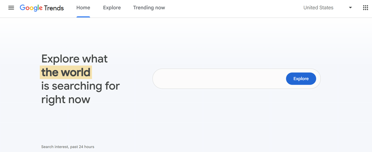 Google trends to search and find dropshipping ideas