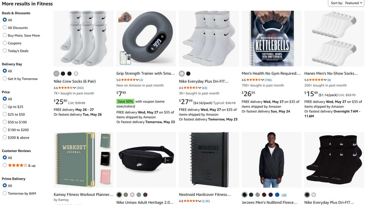 Amazon dropshipping store business idea for fitness and wellness
