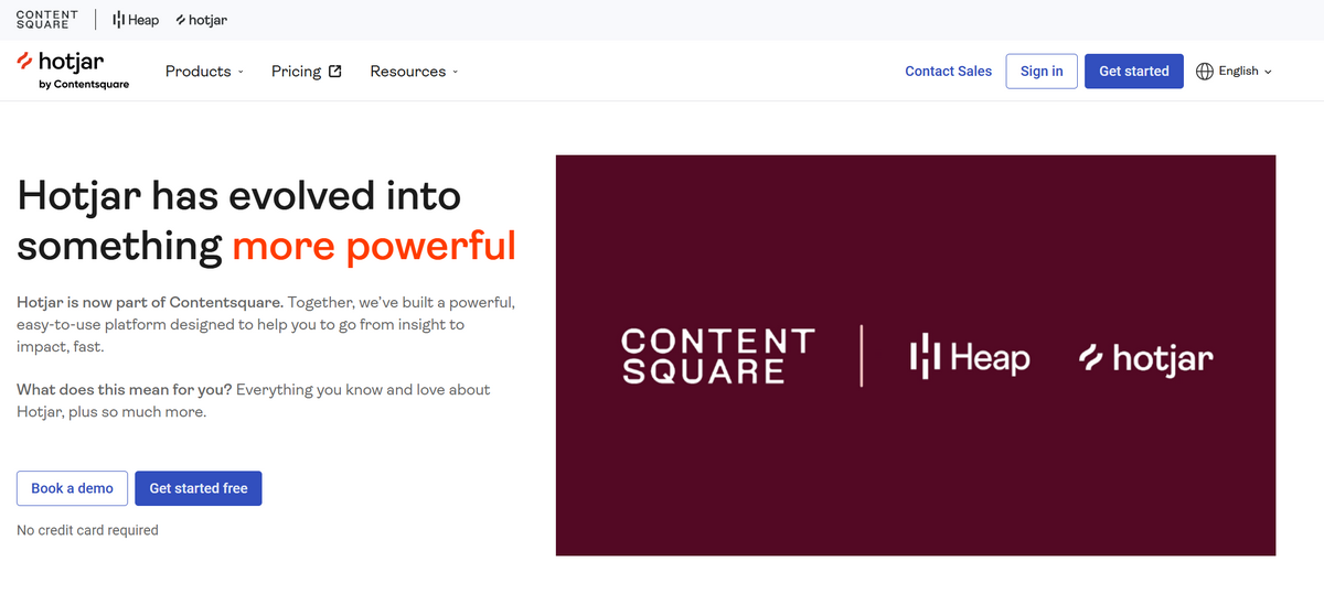 Hotjar Contentsquare ecommerce analytics tool