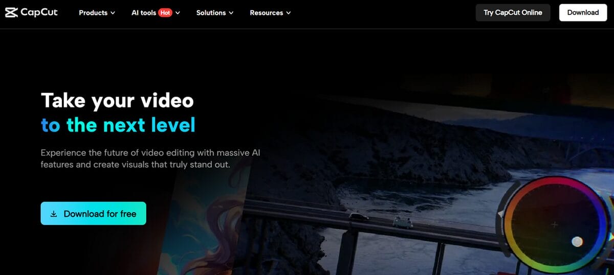 CapCut video editing platform for ghost commerce