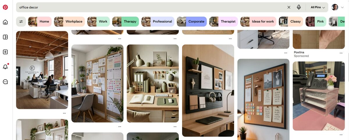 Pinterest for choosing a profitable niche