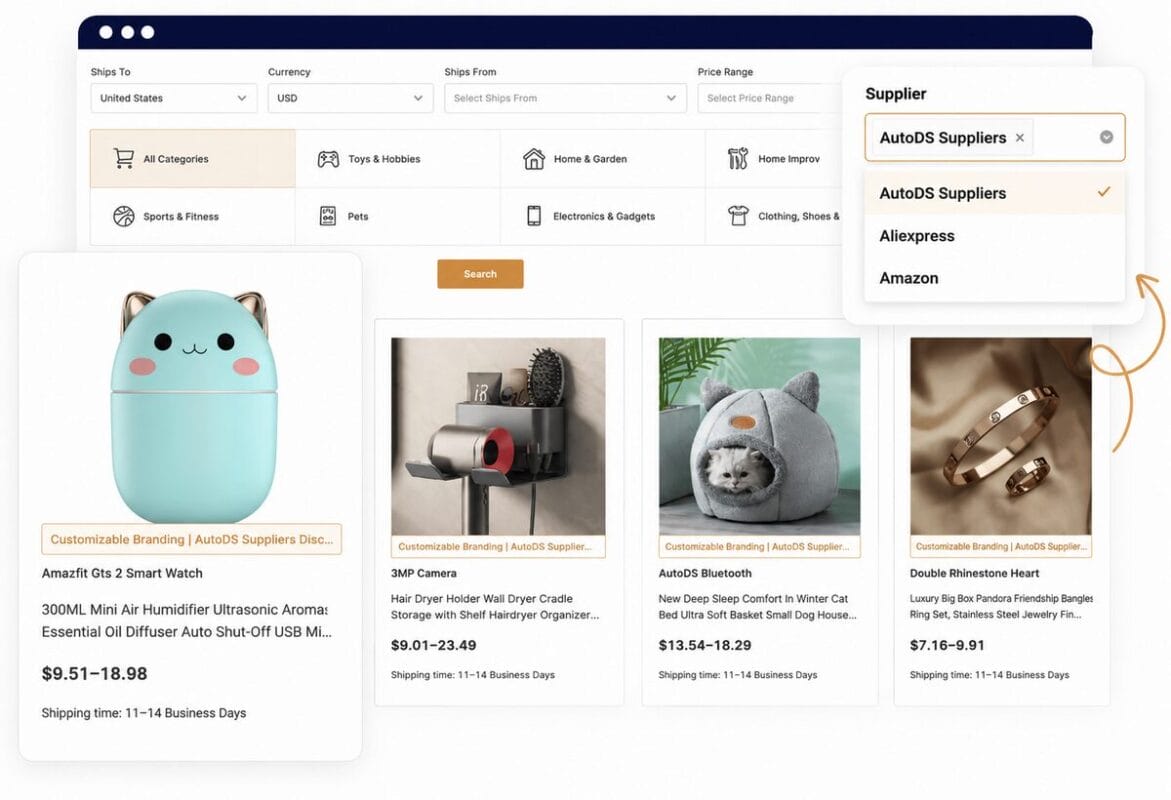 AutoDS private supplier as the best alternative for amazon dropshipping