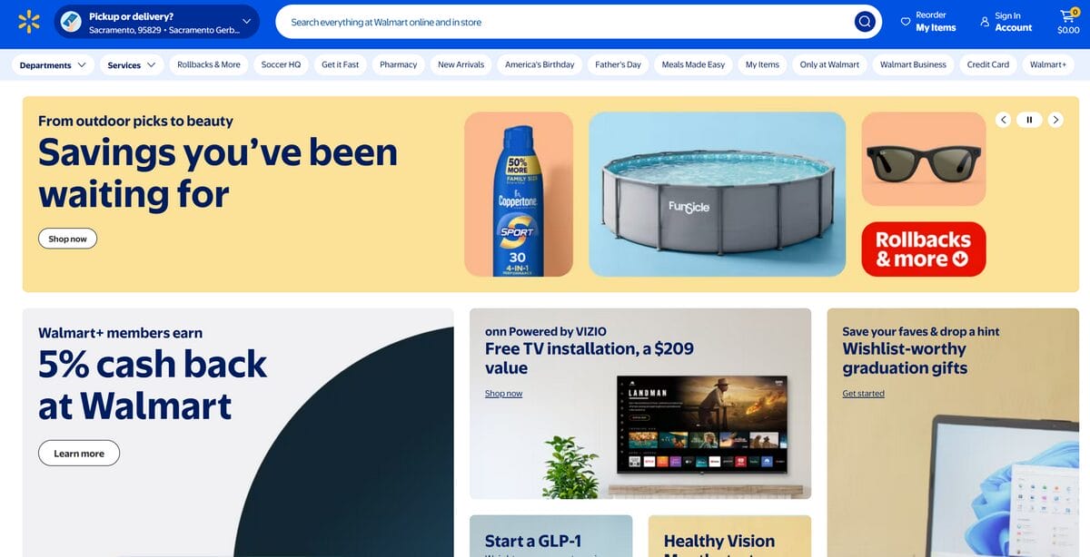 Walmart as an Amazon supplier