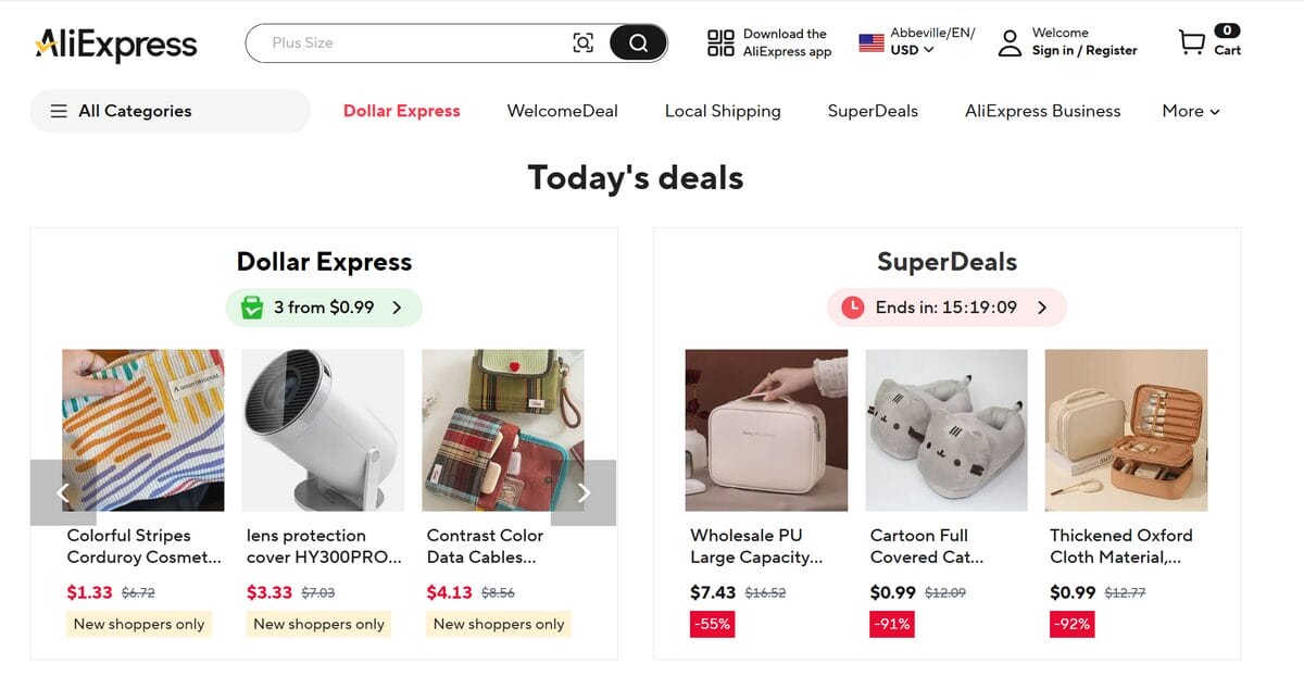 AliExpress as a supplier