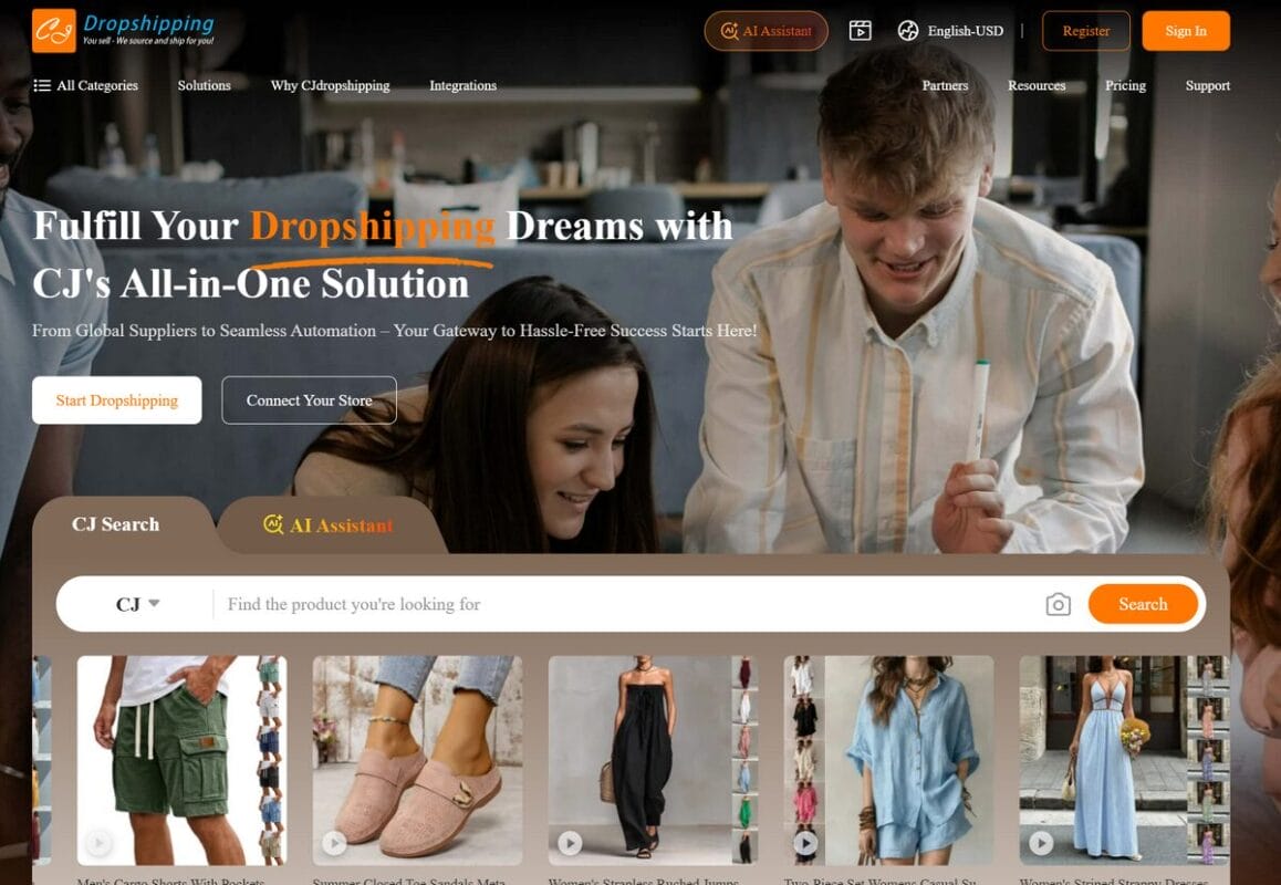 CJdropshipping for amazon dropshipping
