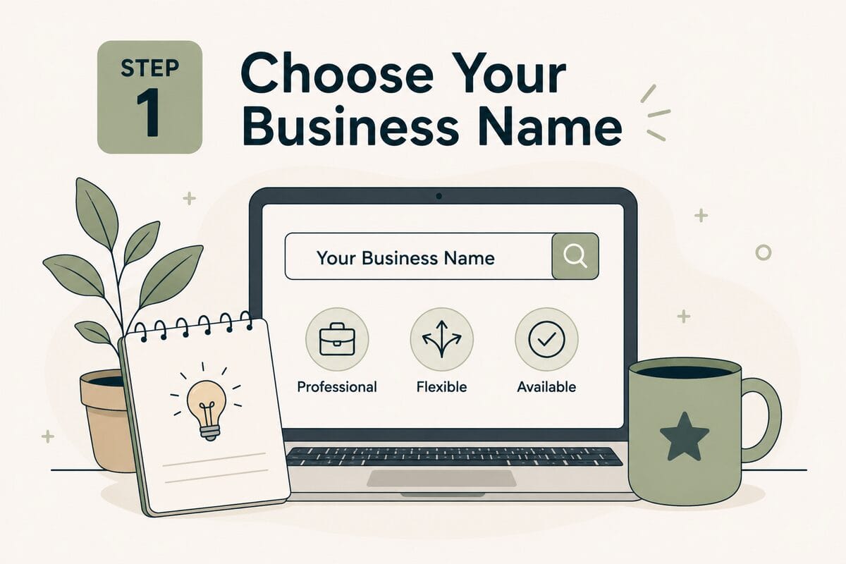 Choose your business name for your LLC for dropshipping