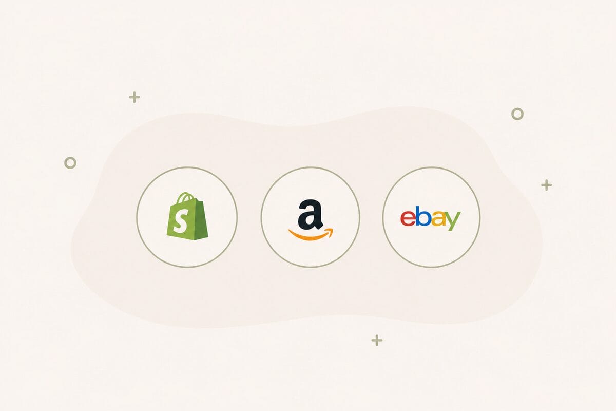 Shopify, Amazon, or eBay don't require an LLC