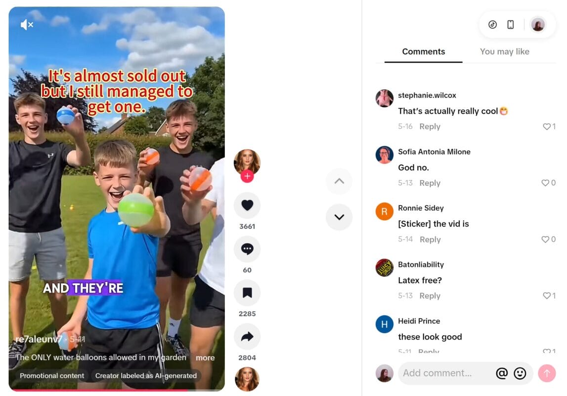 Reusable Magnetic Water Balloons TikTok AD