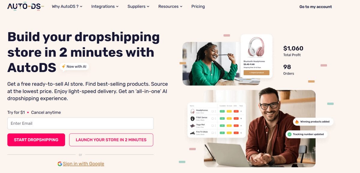 AutoDS is the all-in-one solution for your bag dropshipping business
