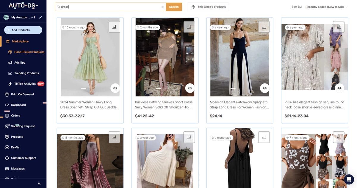 AutoDS as the best clothing dropshipping supplier