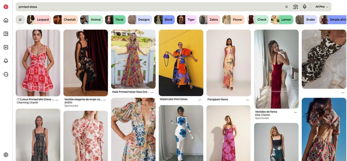 Pinterest marketing for print-on-demand dresses