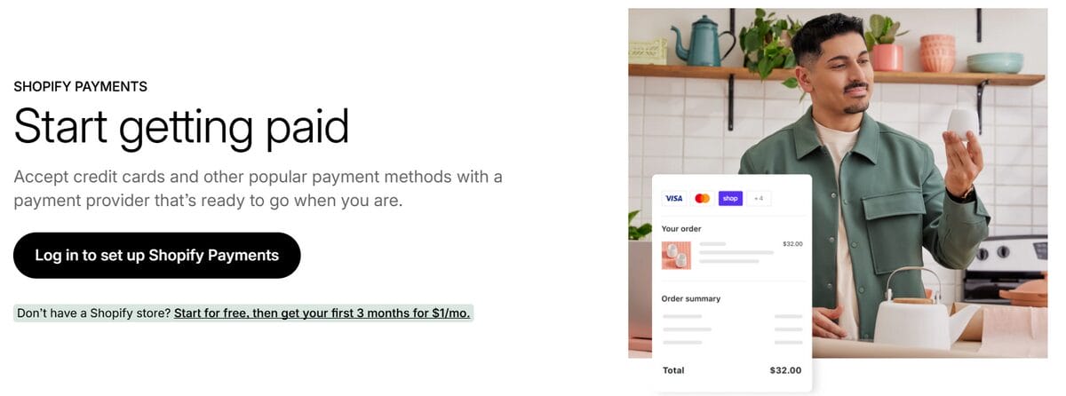 Shopify payments platform for eCommerce