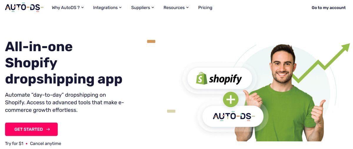 AutoDS automation platform for Shopify dropshipping