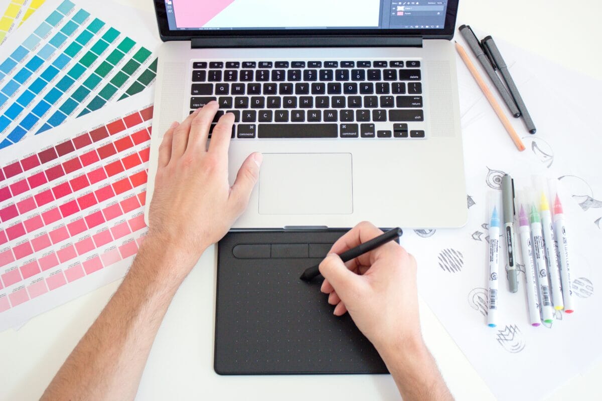 Offering website design services, one of the best home business ideas in the UK