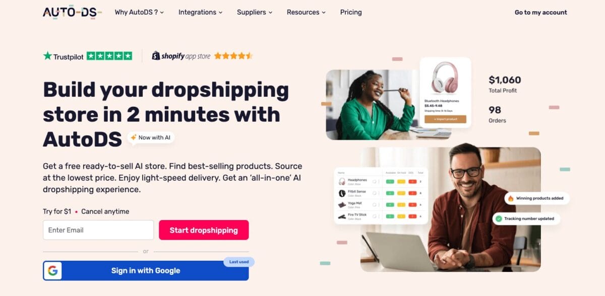 AutoDS, the all-in-one dropshipping platform