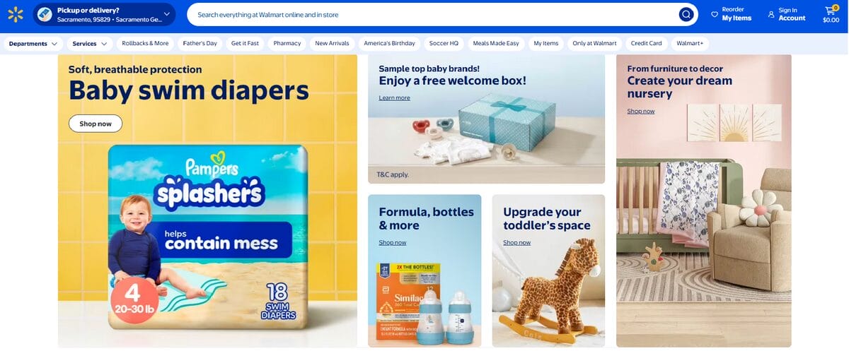 Baby products profitable niches for dropshipping on Walmart