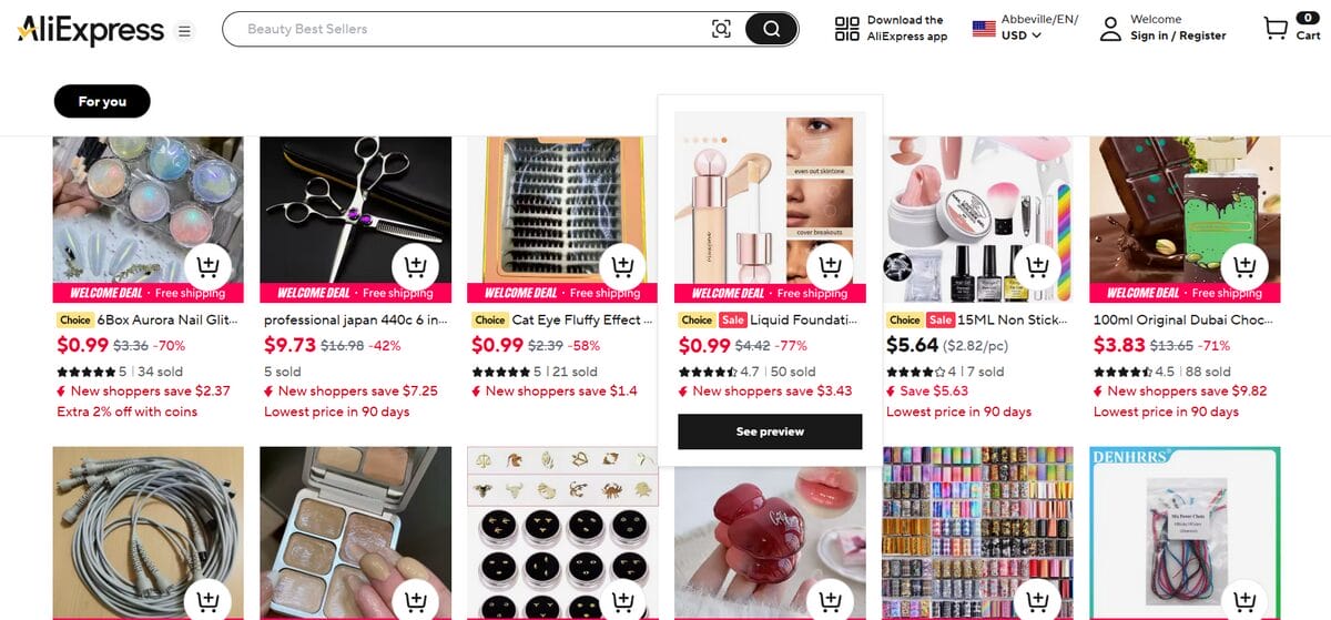 Profitable health and beauty niches for dropshipping on AliExpress