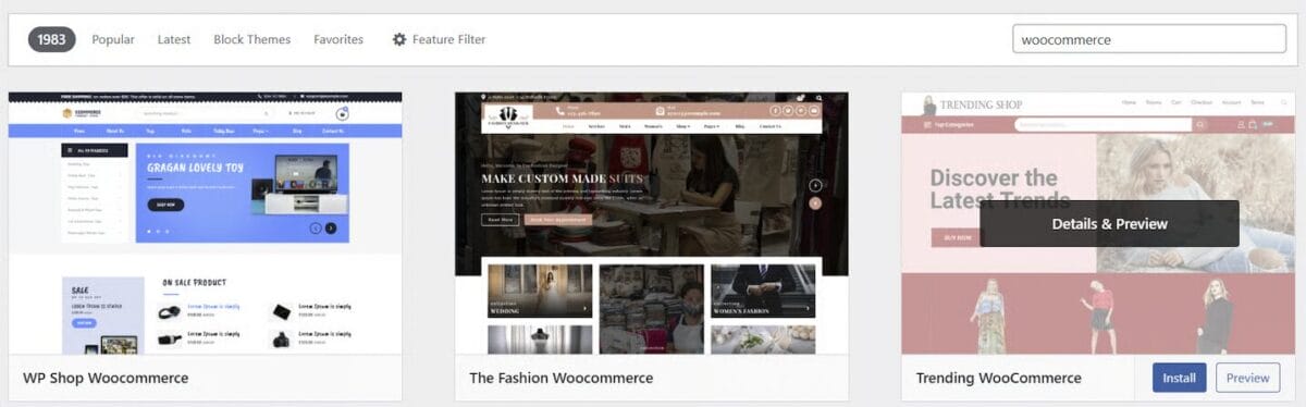 WooCommerce themes for dropshipping