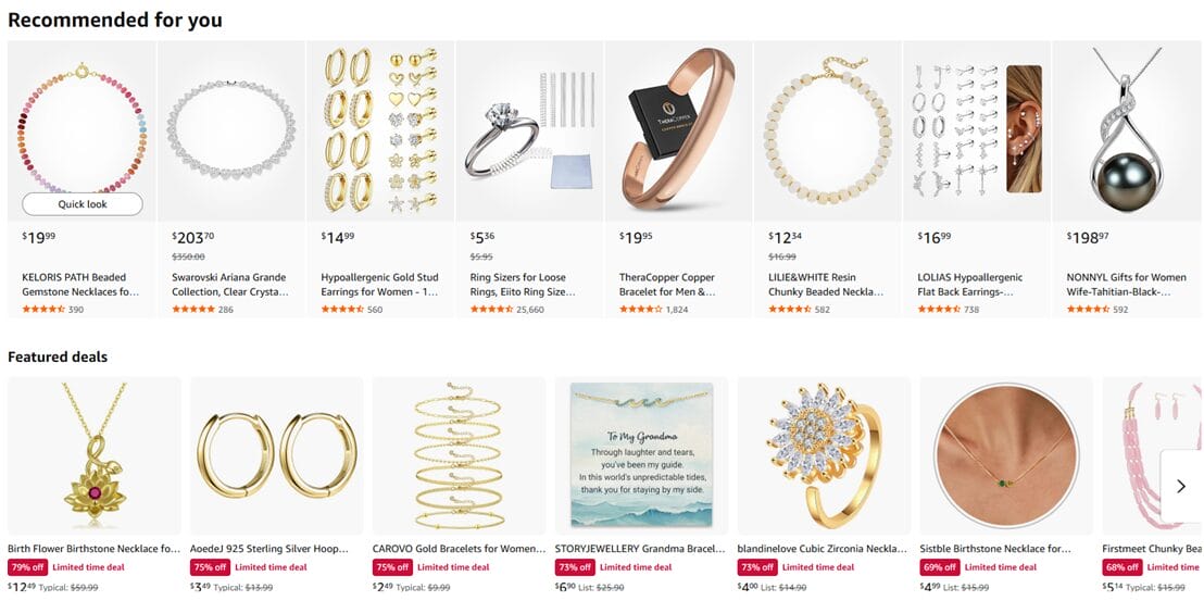 Amazon supplier for jewelry dropshipping on Etsy