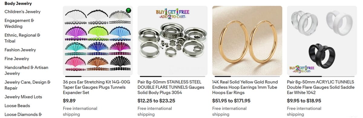 eBay supplier for jewelry dropshipping on Etsy