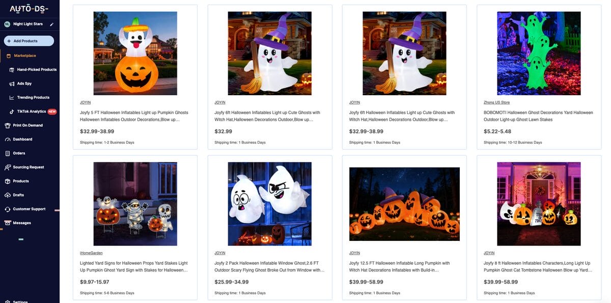 Light-Up Halloween Yard Decorations, one of the best Q4 dropshipping products