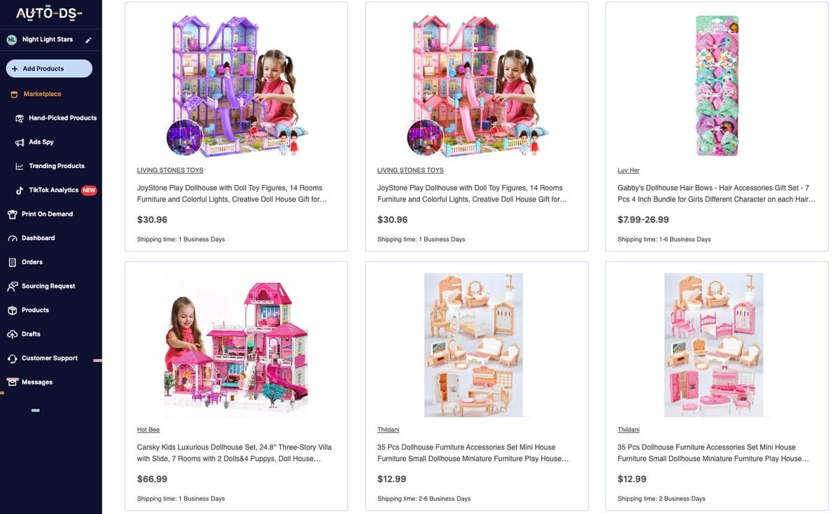 Dollhouses And Fashion Doll Playsets, one of the best Q4 dropshipping products
