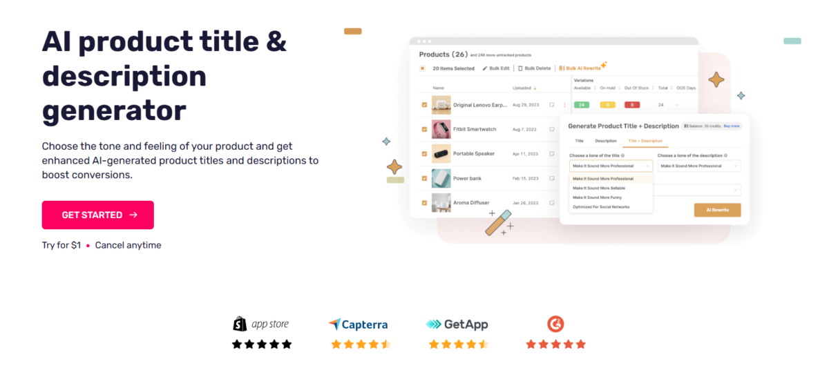AutoDS AI Product Title & Description Generator 