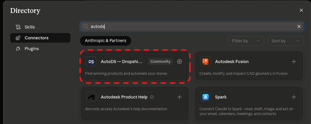 Connect Claude to AutoDS