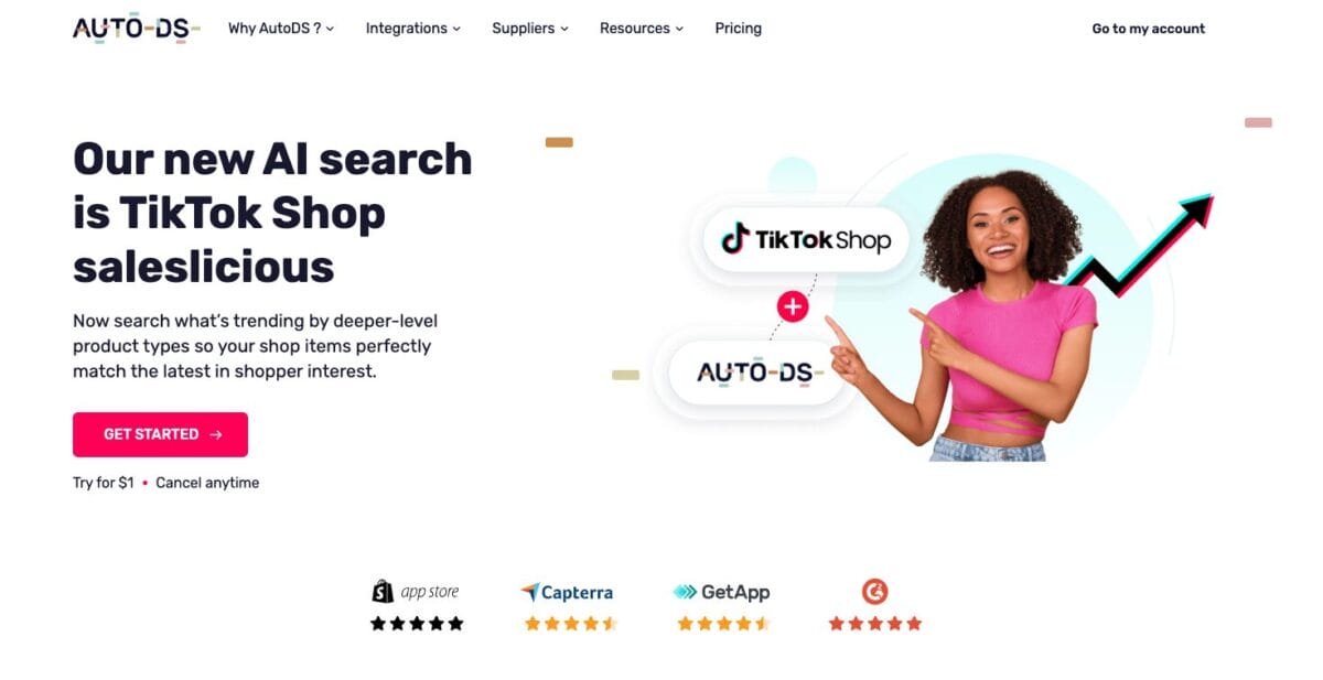 AutoDS, the all-in-one dropshipping platform for TikTok Dropshipping