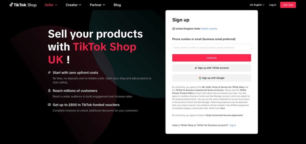 TikTok Shop Dropshipping in the UK