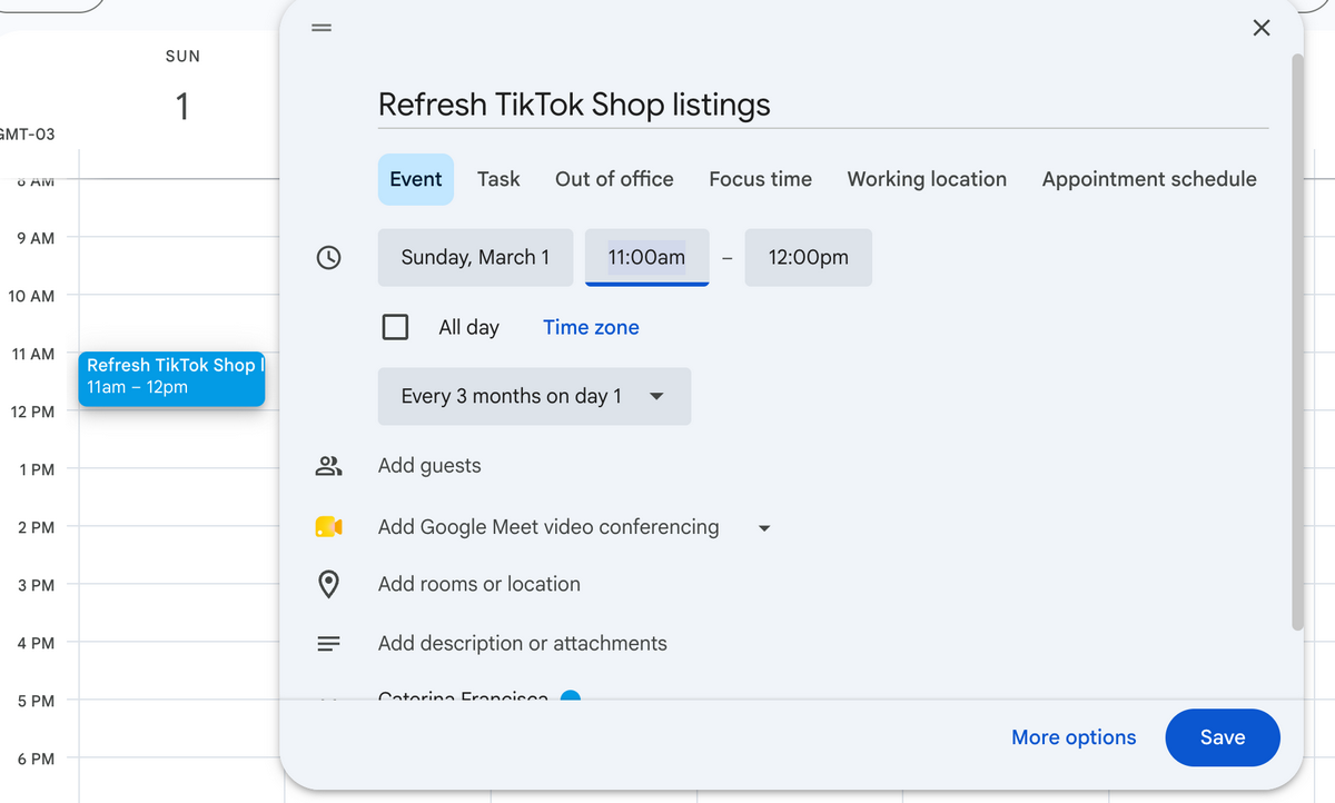 Quarterly refresh cadence for tiktok shop listings