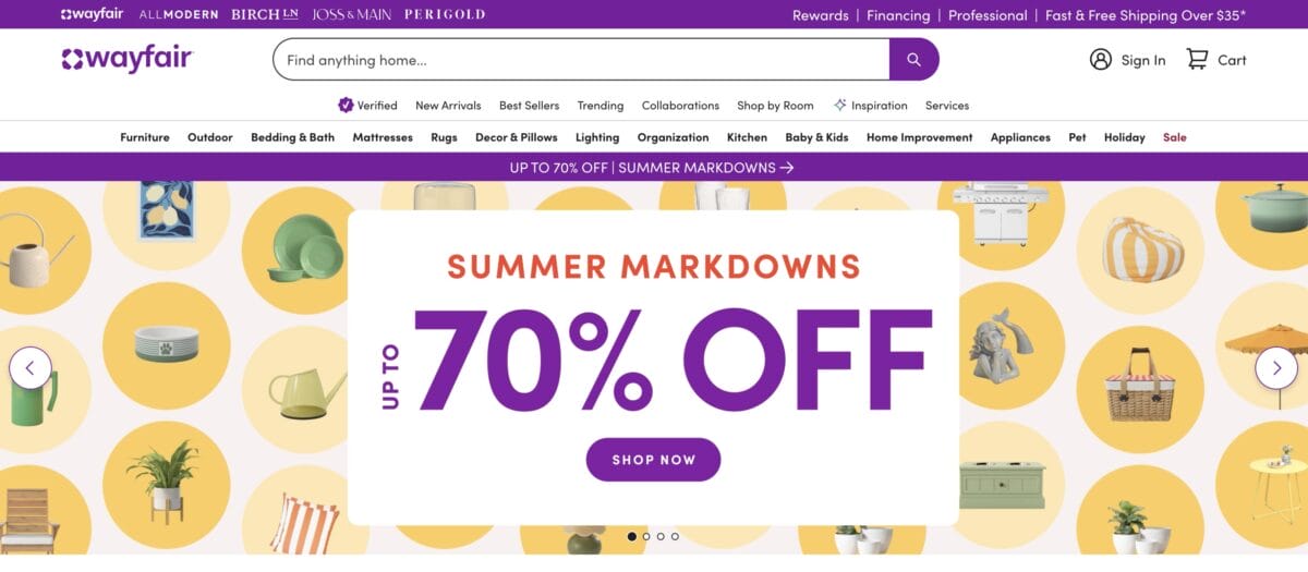 eBay Dropshipping Supplier Wayfair