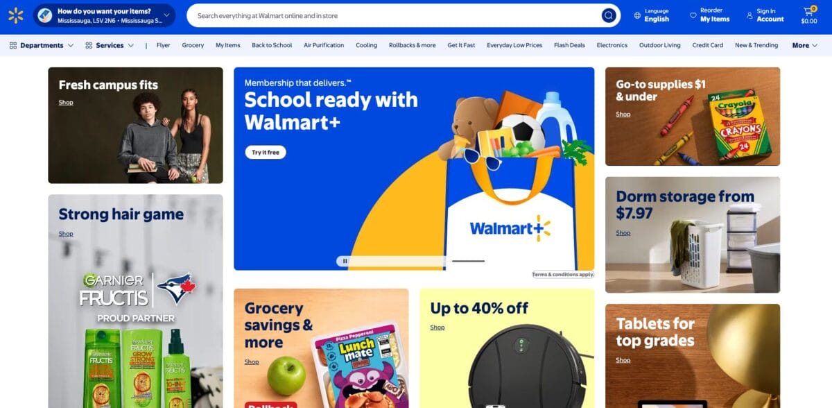 Walmart Canada for dropshipping