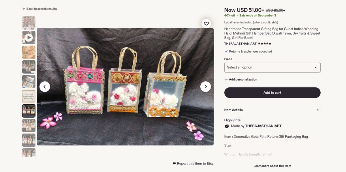 Diwali Gift Hamper Boxes / Empty Gift Packaging Sets, one of the best Diwali dropshipping products