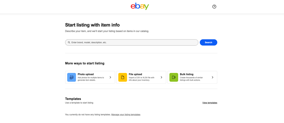 eBay UK's product importer for dropshipping