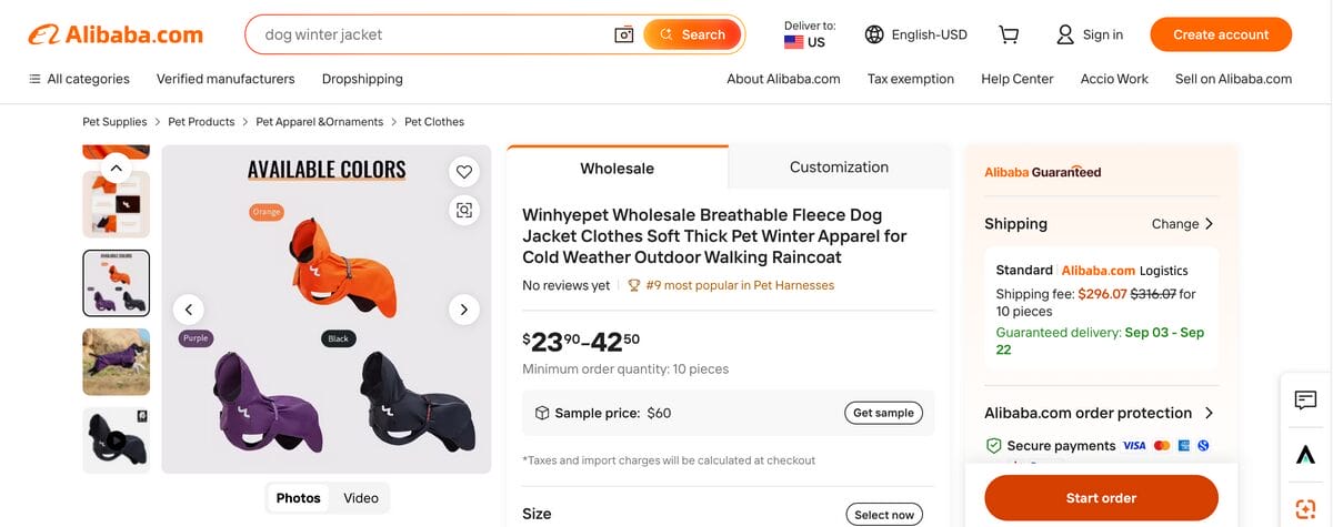 Waterproof Dog Raincoat Best Autumn Dropshipping Items