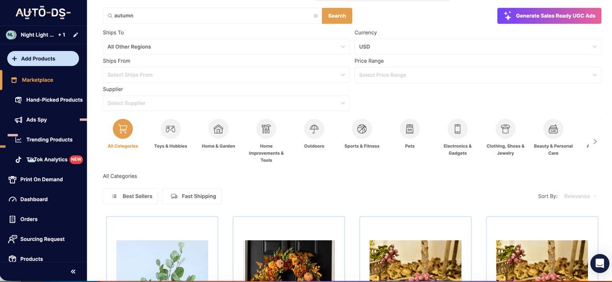 How to Find Trending Autumn Products With AutoDS