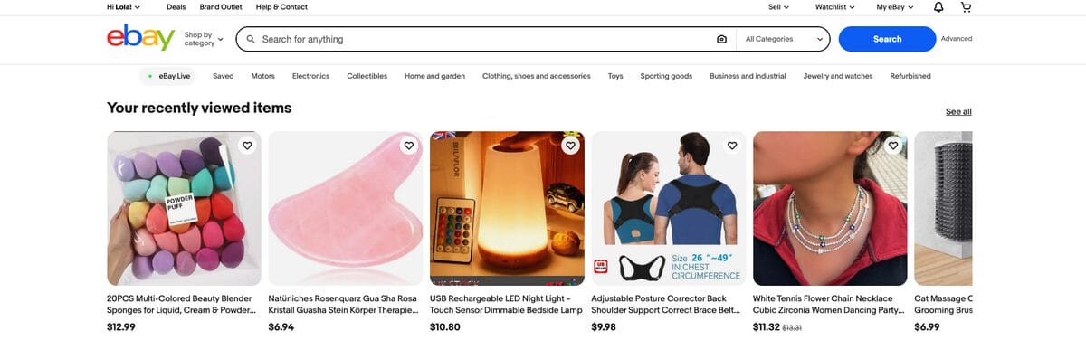 eBay, one of the top Etsy dropshipping suppliers