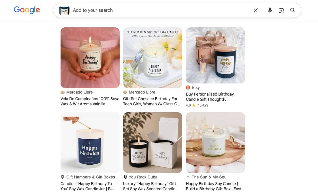 Google Lens to find top etsy dropshipping suppliers