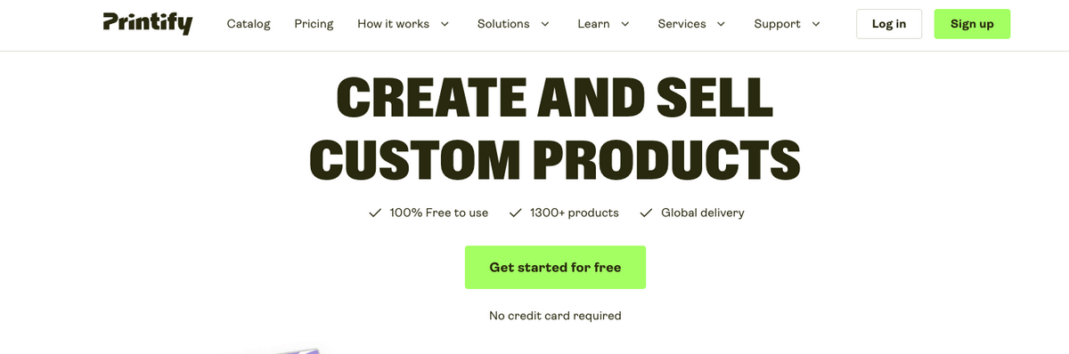 Printify, one of the top Etsy dropshipping suppliers