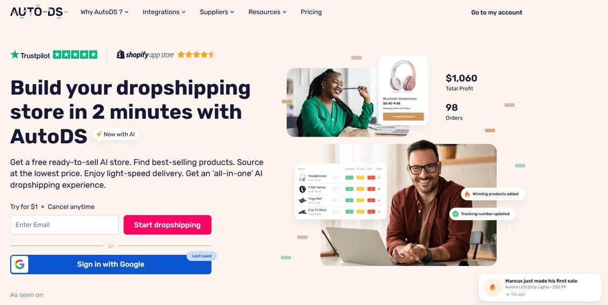 Streamline your supplement dropshipping store with AutoDS
