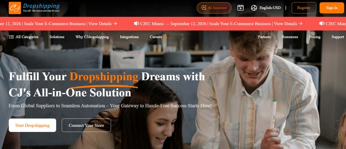 CJdropshipping top dropshipping suppliers